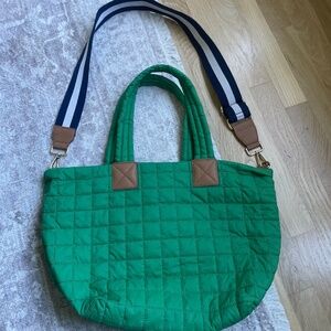 MZ Wallace dupe: Shiraleah - Ezra Quilted Nylon Tote - Green